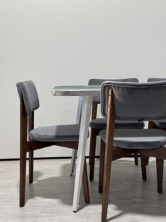 Стол кухонный обеденный прямоугольный дизайнерский лофт THETABLE RU 160х80 4.19/6.2