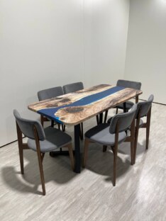 Стол кухонный обеденный прямоугольный дизайнерский лофт THETABLE RU 160х80 3.32/1.1