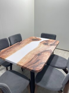 Стол кухонный обеденный прямоугольный дизайнерский лофт THETABLE 120х80 3.46/1.1