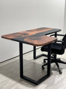 Стол компьютерный угловой дизайнерский лофт THETABLE RU 150х100 3.1/3.1