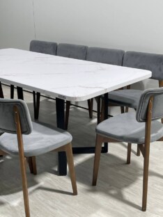 Стол кухонный обеденный прямоугольный дизайнерский лофт THETABLE RU 200х90 2.21/3.1