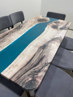 Стол кухонный обеденный прямоугольный дизайнерский лофт THETABLE RU 160х80 3.29/1.2