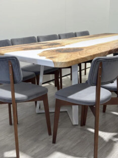 Стол кухонный обеденный прямоугольный дизайнерский лофт THETABLE RU 250х100 3.24/1.2 Стол кухонный обеденный прямоугольный дизайнерский лофт THETABLE RU 250х100 3.24/1.2