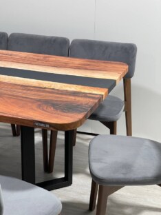 Стол кухонный обеденный прямоугольный дизайнерский лофт THETABLE RU 200х90 5.8/3.1