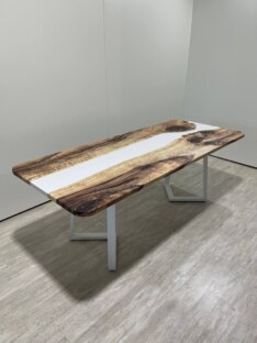 Стол кухонный обеденный прямоугольный дизайнерский лофт THETABLE RU 160х80 3.22/1.2