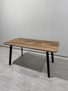 Стол кухонный обеденный прямоугольный дизайнерский лофт THETABLE RU 120х80 8.14/4.1