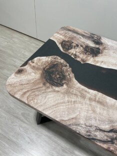 Стол кухонный обеденный прямоугольный дизайнерский лофт THETABLE RU 120х80 3.30/1.1