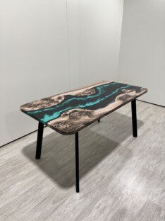 Стол кухонный обеденный прямоугольный дизайнерский лофт THETABLE RU 120х80 4.13/4.1