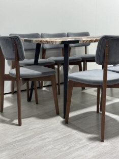 Стол кухонный обеденный прямоугольный дизайнерский лофт THETABLE RU 140х80 2.71/6.1