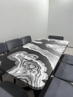 Стол кухонный обеденный прямоугольный дизайнерский лофт THETABLE RU 140х80 2.72/1.1