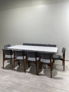 Стол кухонный обеденный прямоугольный дизайнерский лофт THETABLE RU 220х90 2.23/1.2