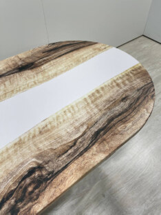 Стол кухонный обеденный овальный дизайнерский лофт THETABLE RU 180х80 3.22/2.2 Стол кухонный обеденный овальный дизайнерский лофт THETABLE RU 180х80 3.22/2.2