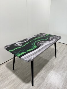 Стол кухонный обеденный прямоугольный дизайнерский лофт THETABLE RU 140х80 4.19/6.1