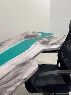 Стол компьютерный с вырезом дизайнерский лофт THETABLE RU 180х80 3.43/2.1