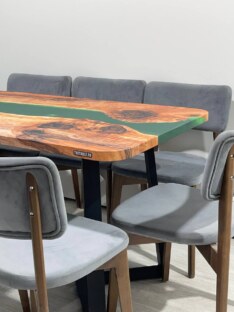 Стол кухонный обеденный прямоугольный дизайнерский лофт THETABLE RU 140х80 3.10/1.1