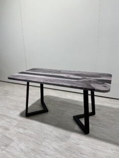Стол кухонный обеденный прямоугольный дизайнерский лофт THETABLE RU 160х80 5.40/1.1