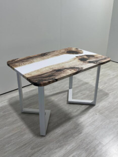 Стол кухонный обеденный прямоугольный дизайнерский лофт THETABLE RU 140х80 3.22/3.2