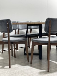 Стол кухонный обеденный прямоугольный дизайнерский лофт THETABLE RU 200х90 8.14/1.1