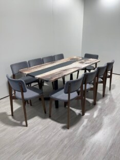 Стол кухонный обеденный прямоугольный дизайнерский лофт THETABLE RU 200х90 3.19/1.1