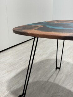 Стол журнальный медиатор дизайнерский лофт THETABLE RU 89х66 4.5/9.1-3