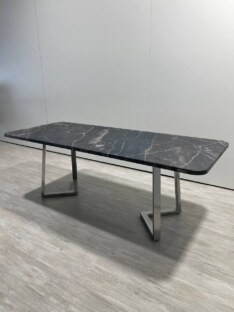 Стол кухонный обеденный прямоугольный дизайнерский лофт THETABLE RU 140х80 2.18/1.3