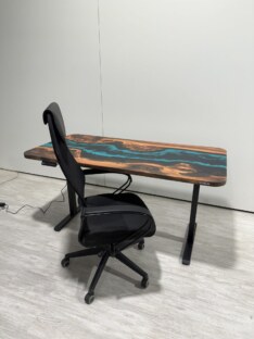 Стол компьютерный с подъемным механизмом дизайнерский лофт THETABLE RU 140х80 4.5/14.1