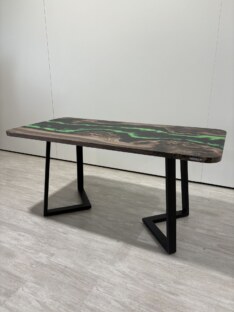 Стол кухонный обеденный прямоугольный дизайнерский лофт THETABLE RU 180х80 4.10/1.1