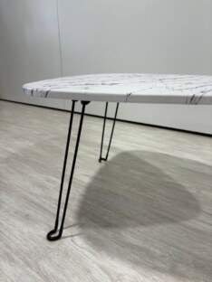 Стол журнальный медиатор дизайнерский лофт THETABLE RU 89х66 2.65/9.1-3