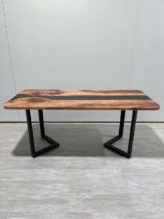 Стол кухонный обеденный прямоугольный дизайнерский лофт THETABLE RU 180х80 3.12/3.1