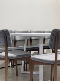 Стол кухонный обеденный прямоугольный дизайнерский лофт THETABLE RU 200х90 2.23/1.2