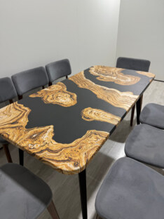 Стол кухонный обеденный прямоугольный дизайнерский лофт THETABLE RU 120х80 2.73/6.1