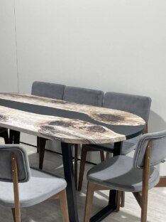 Стол кухонный обеденный овальный дизайнерский лофт THETABLE 180х80 3.30/2.1