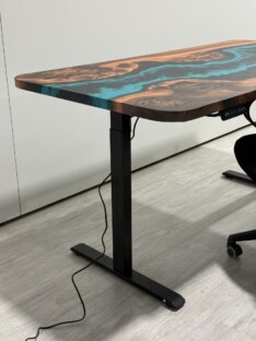 Стол компьютерный с подъемным механизмом дизайнерский лофт THETABLE RU 140х80 4.5/14.1