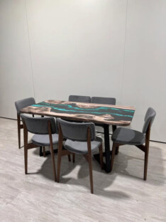 Стол кухонный обеденный прямоугольный дизайнерский лофт THETABLE RU 160х80 4.13/1.1