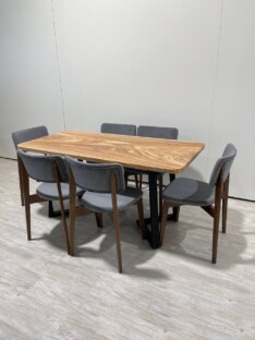 Стол кухонный обеденный прямоугольный дизайнерский лофт THETABLE RU 160х80 8.13/1.1