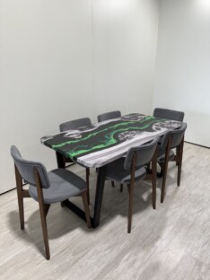Стол кухонный обеденный прямоугольный дизайнерский лофт THETABLE RU 160х80 4.19/2.1