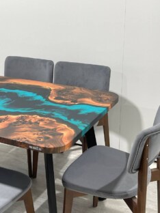 Стол кухонный обеденный прямоугольный дизайнерский лофт THETABLE RU 140х80 4.5/4.1 Стол кухонный обеденный прямоугольный дизайнерский лофт THETABLE RU 140х80 4.5/4.1