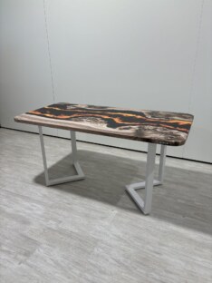 Стол кухонный обеденный прямоугольный дизайнерский лофт THETABLE RU 180х80 4.15/3.2