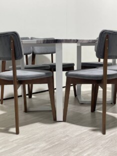 Стол кухонный обеденный прямоугольный дизайнерский лофт THETABLE RU 120х80 3.23/3.2