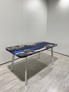 Стол кухонный обеденный прямоугольный дизайнерский лофт THETABLE RU 120х80 4.17/4.2