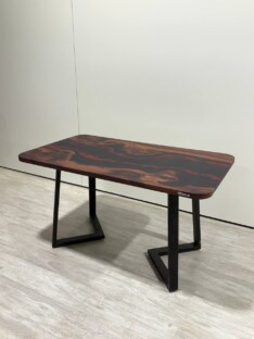 Стол кухонный обеденный прямоугольный дизайнерский лофт THETABLE 120х80 4.21/1.1