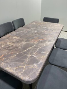 Стол кухонный обеденный прямоугольный дизайнерский лофт THETABLE RU 160х80 2.57/4.1