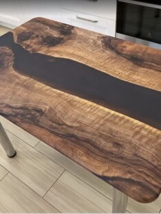 Стол кухонный обеденный прямоугольный дизайнерский лофт THETABLE RU 102х69 3.1/11.3