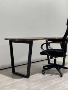 Стол компьютерный с вырезом дизайнерский лофт THETABLE 160х70 3.26/2.1