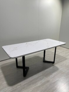 Стол кухонный обеденный прямоугольный дизайнерский лофт THETABLE RU 200х90 2.21/3.1