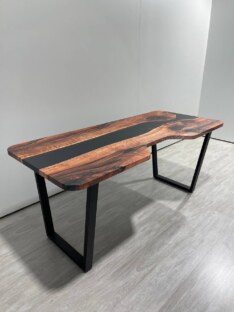 Стол компьютерный с вырезом дизайнерский лофт THETABLE 180х80 3.8/2.1