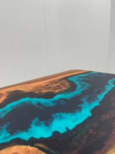 Стол кухонный обеденный прямоугольный дизайнерский лофт THETABLE RU 120х80 4.5/4.1