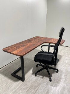 Стол компьютерный угловой дизайнерский лофт THETABLE 160х110 1.10/3.1