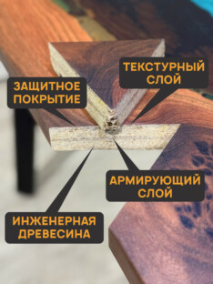 Стол компьютерный с вырезом дизайнерский лофт THETABLE 120х80 3.23/2.2