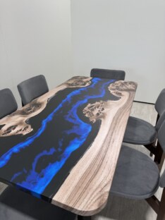 Стол кухонный обеденный прямоугольный дизайнерский лофт THETABLE RU 140х80 4.12/1.1